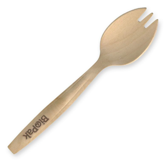 Wooden spork - Wooden Cutlery - Packaging, Hospitality & Cleaning Solutions - MGH Packinging