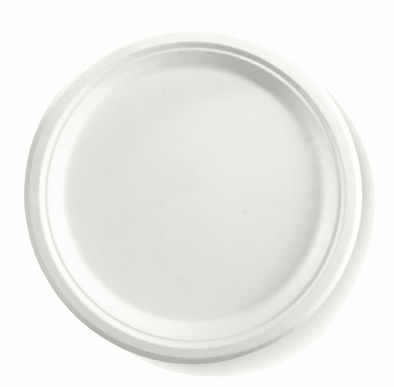 Bio Sugarcane Paper Plates - 10' ROUND PLATE - Packaging, Hospitality & Cleaning Solutions - MGH Packinging
